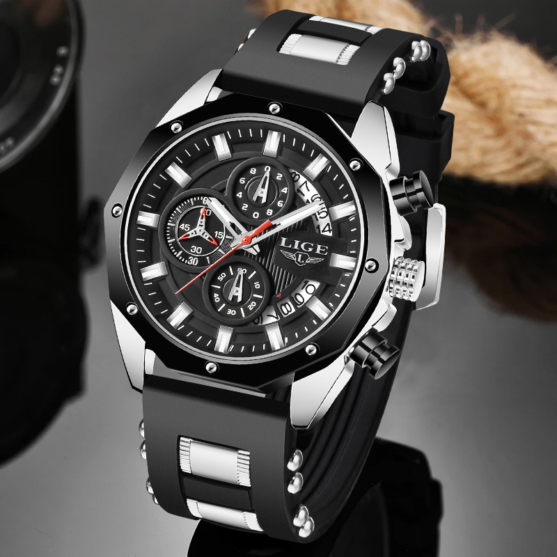 LIGE Fashion Outdoor Quartz Ma - Men'S Fashion Box บทวิจารณ์และราคา