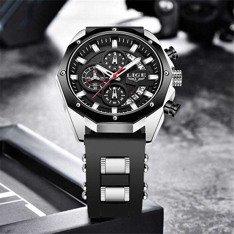 LIGE Fashion Outdoor Quartz Ma - Men'S Fashion Box บทวิจารณ์และราคา