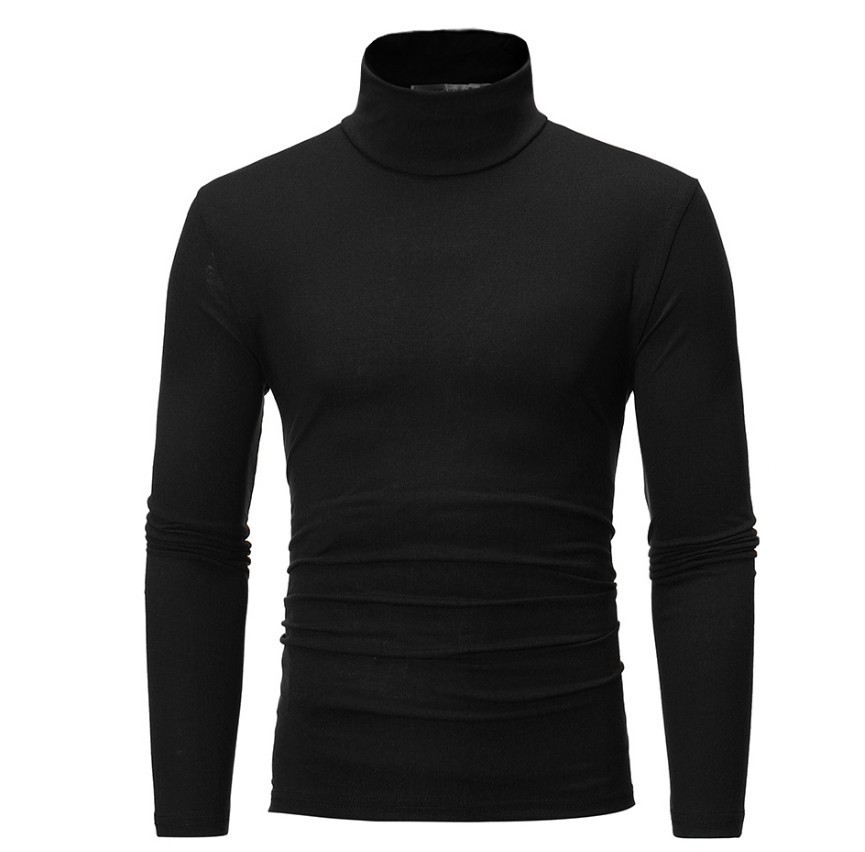 Fashion Men's Casual Slim Fit  - Turtleneck Sweater Men บทวิจารณ์และราคา