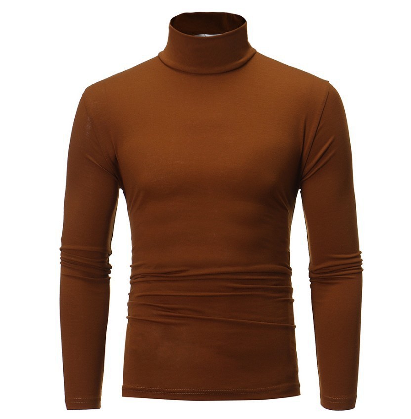 Fashion Men's Casual Slim Fit  - Turtleneck Sweater Men บทวิจารณ์และราคา