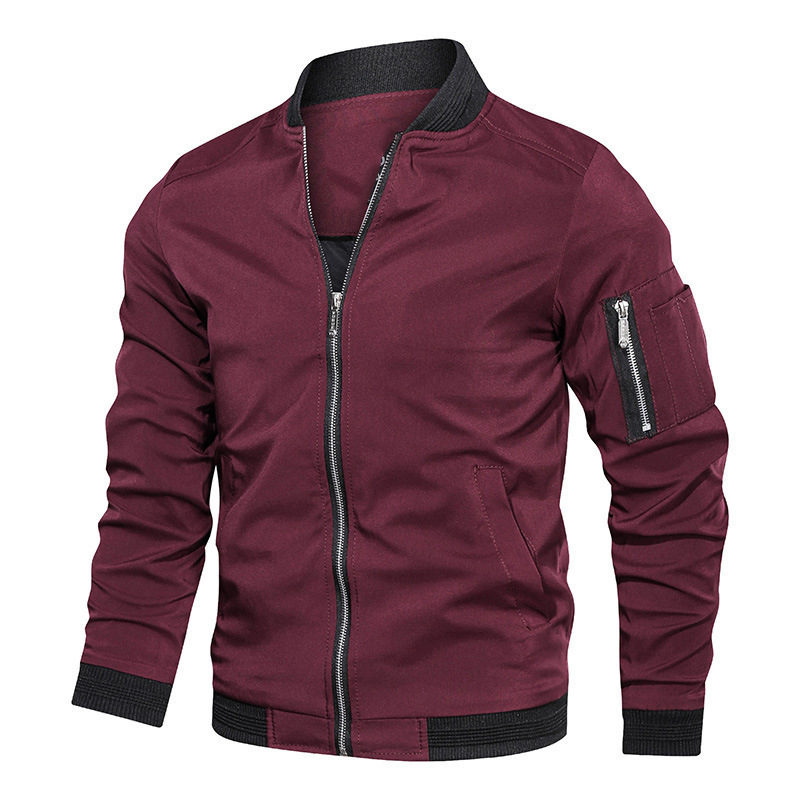 Spring Autumn Men's Bomber Jac - Mens Fashion Bomber Jacket บทวิจารณ์และราคา