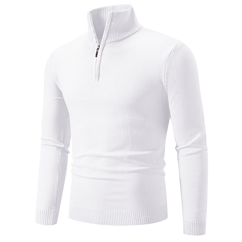 New Men's Sweater Half Zipper  - Turtleneck Sweater Men บทวิจารณ์และราคา