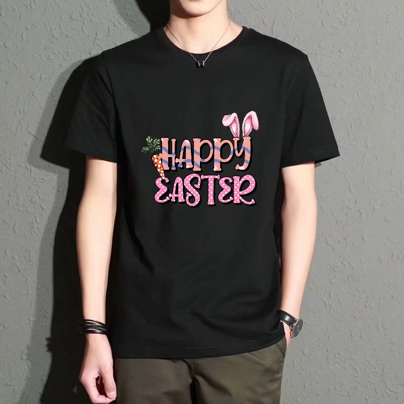 Men's Black Round-Neck Short-S - Men'S Fashion Easter บทวิจารณ์และราคา