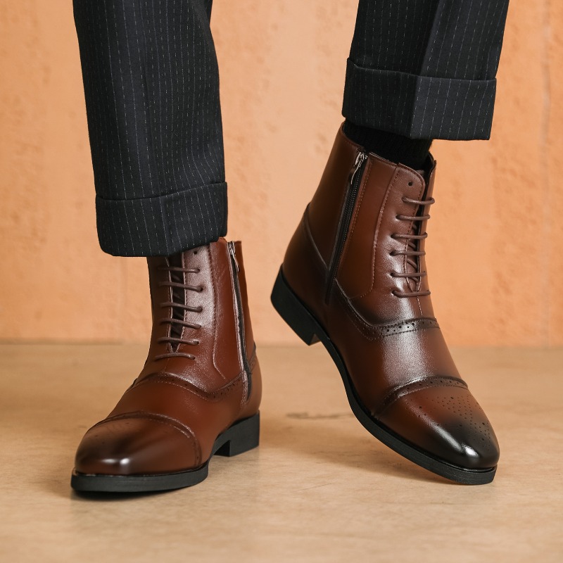 Luxury Men's Boots New High-to - Mens Fashion Dress Shoes บทวิจารณ์และราคา
