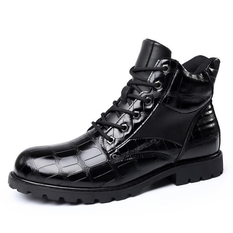 Luxury Brand Men Boots Grid Pa - Mens Fashion Zapatos บทวิจารณ์และราคา