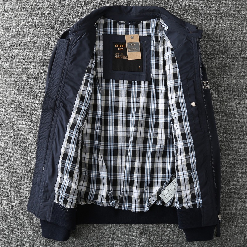 Spring Casual Solid Fashion Sl - Mens Fashion Bomber Jacket บทวิจารณ์และราคา