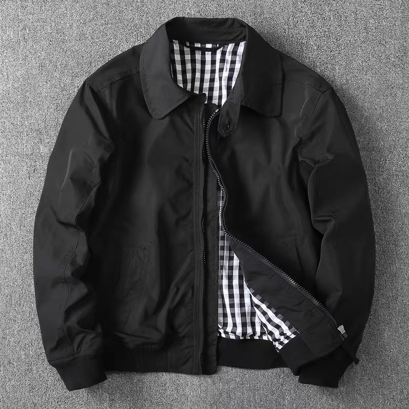 Spring Casual Solid Fashion Sl - Mens Fashion Bomber Jacket บทวิจารณ์และราคา
