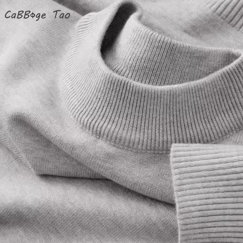 Autumn New Men's Casual Mock T - Turtleneck Sweater Men บทวิจารณ์และราคา