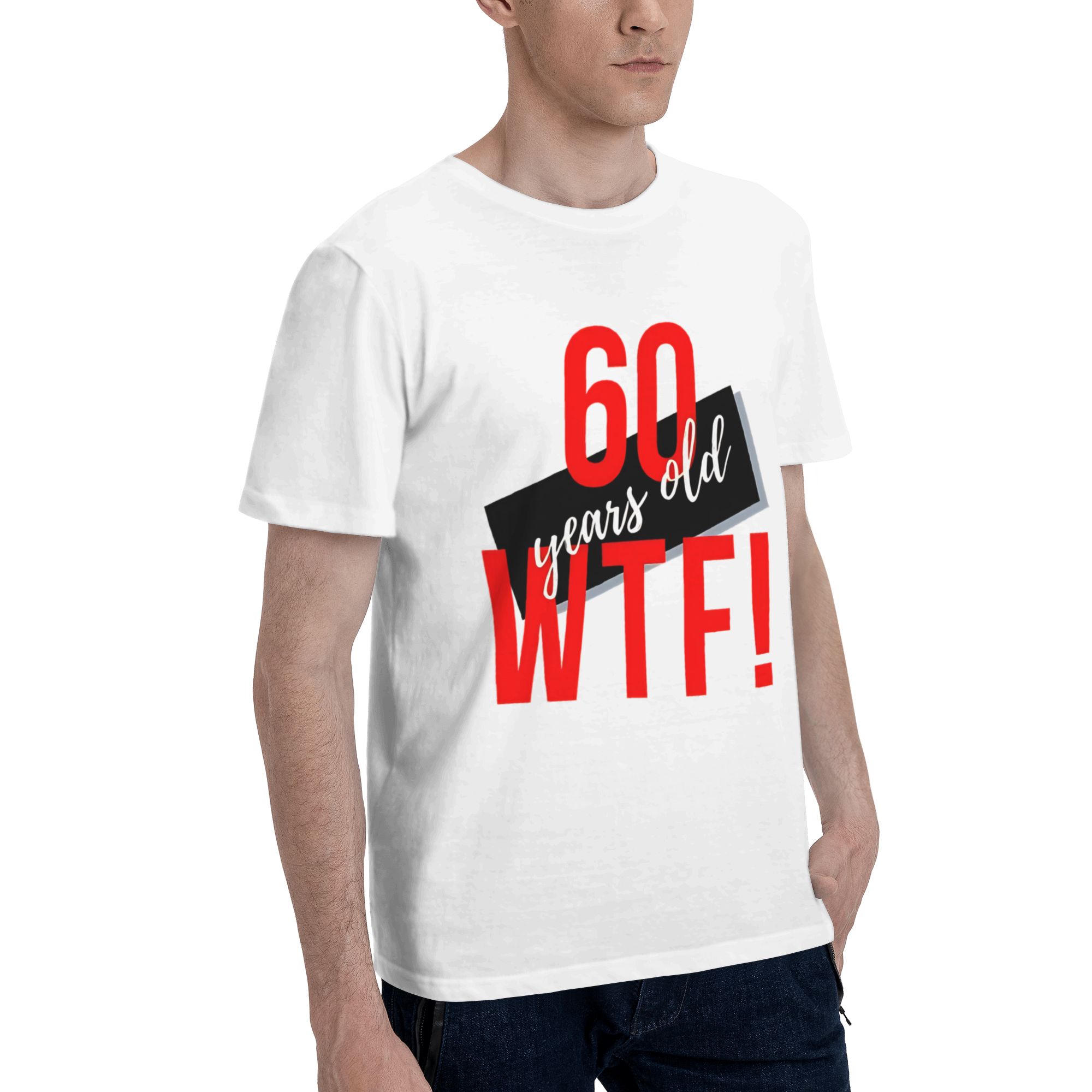 60 Years Old WTF Men's T Shirt - Men'S Fashion For 60 Year Old บทวิจารณ์และราคา
