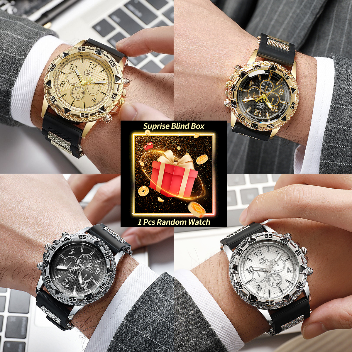 1PC Surprise Mystery Watch Bli - Men'S Fashion Box บทวิจารณ์และราคา