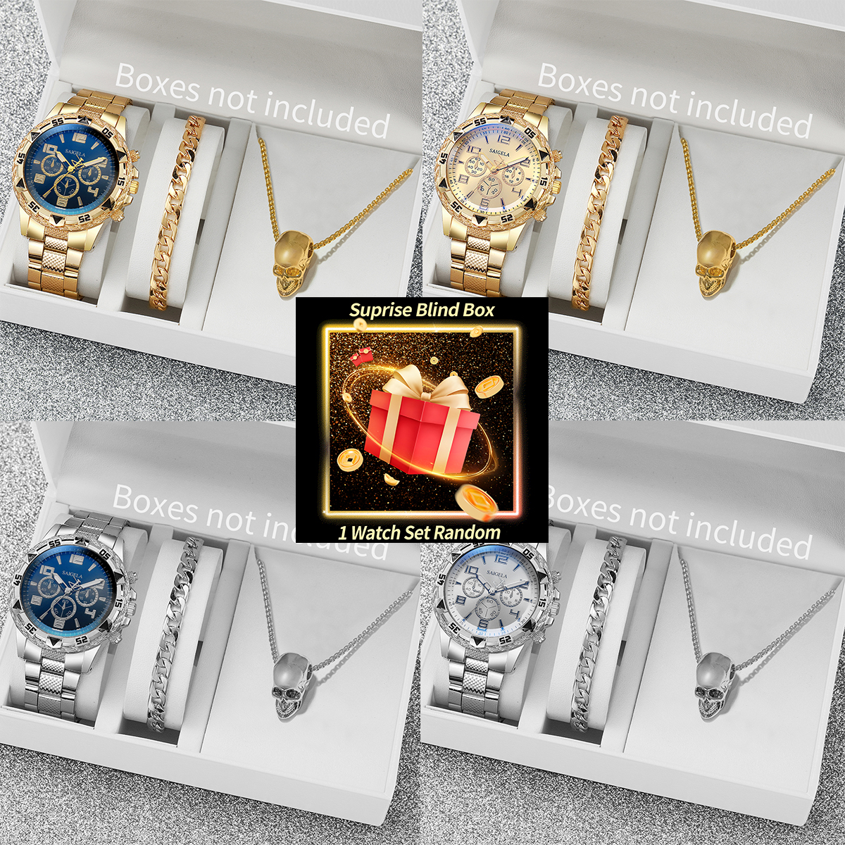 Surprise Mystery Watch Set Bli - Men'S Fashion Box บทวิจารณ์และราคา