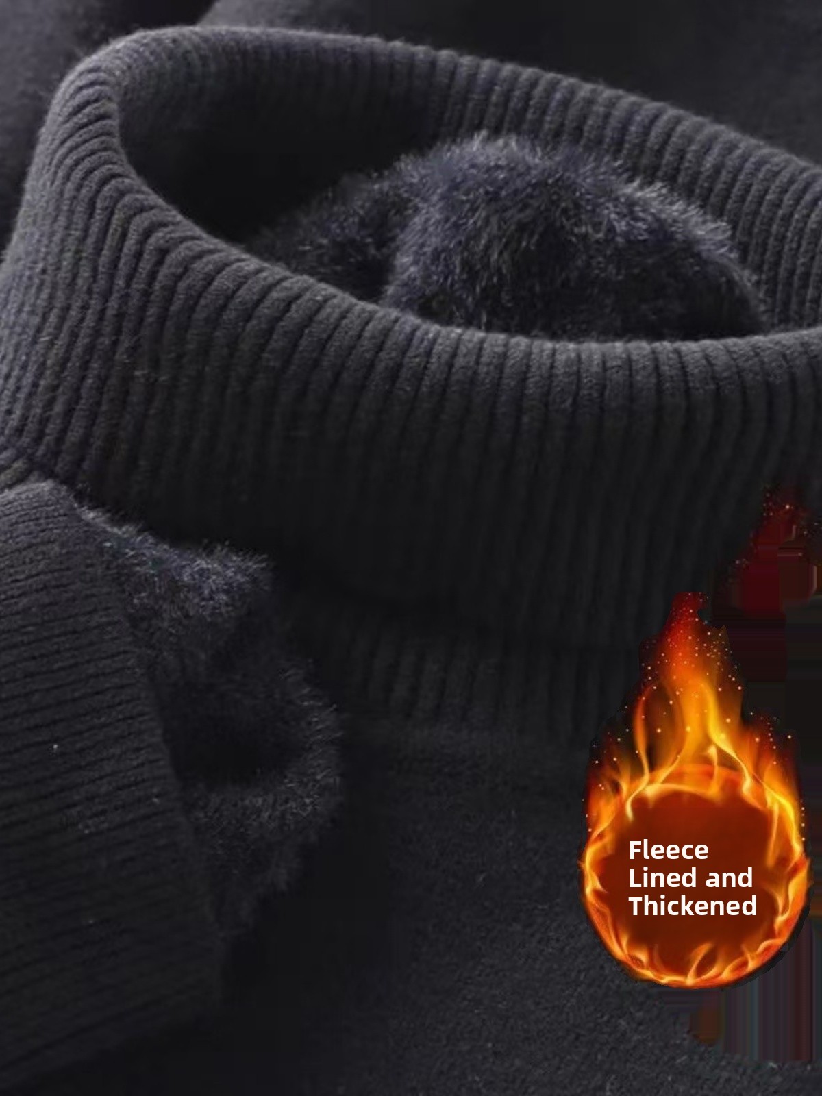 Men's Fleece Lined High Collar - Turtleneck Sweater Men บทวิจารณ์และราคา