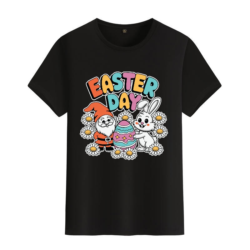 Men's Black Round-Neck Short-S - Men'S Fashion Easter บทวิจารณ์และราคา