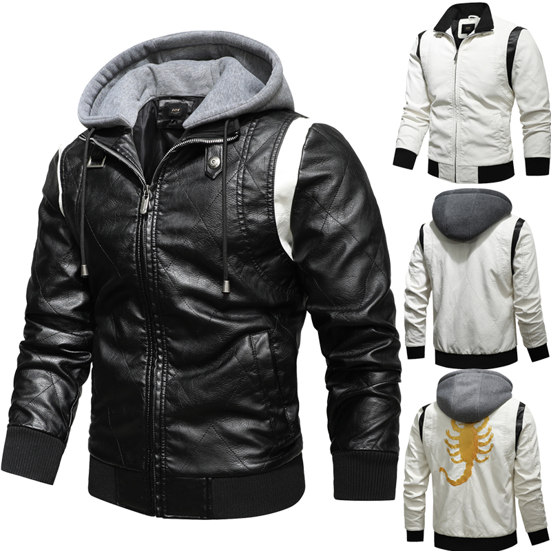 Autumn Winter Bomber Leather J - Mens Fashion Bomber Jacket บทวิจารณ์และราคา