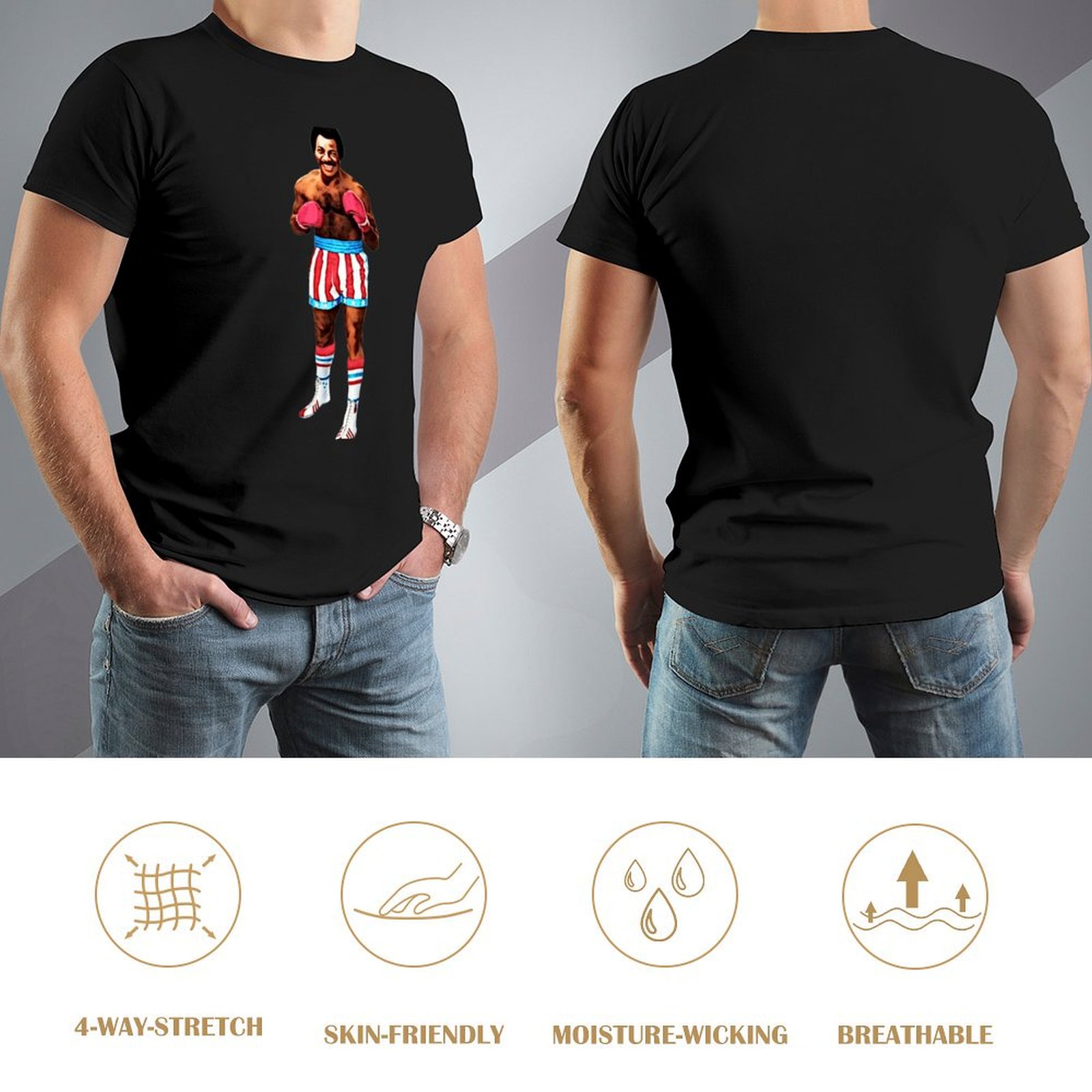 Carl Weathers Apollo Creed T-S - Men'S Fashion For Hot Weather บทวิจารณ์และราคา