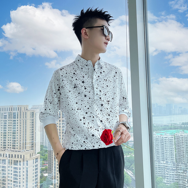 Men's Artistic Starry Flower P - Men'S Fashion For Hot Weather บทวิจารณ์และราคา