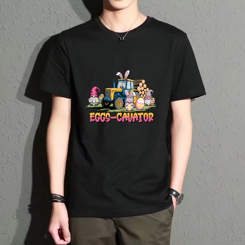 Men's Black Round Neck Short-S - Men'S Fashion Easter บทวิจารณ์และราคา
