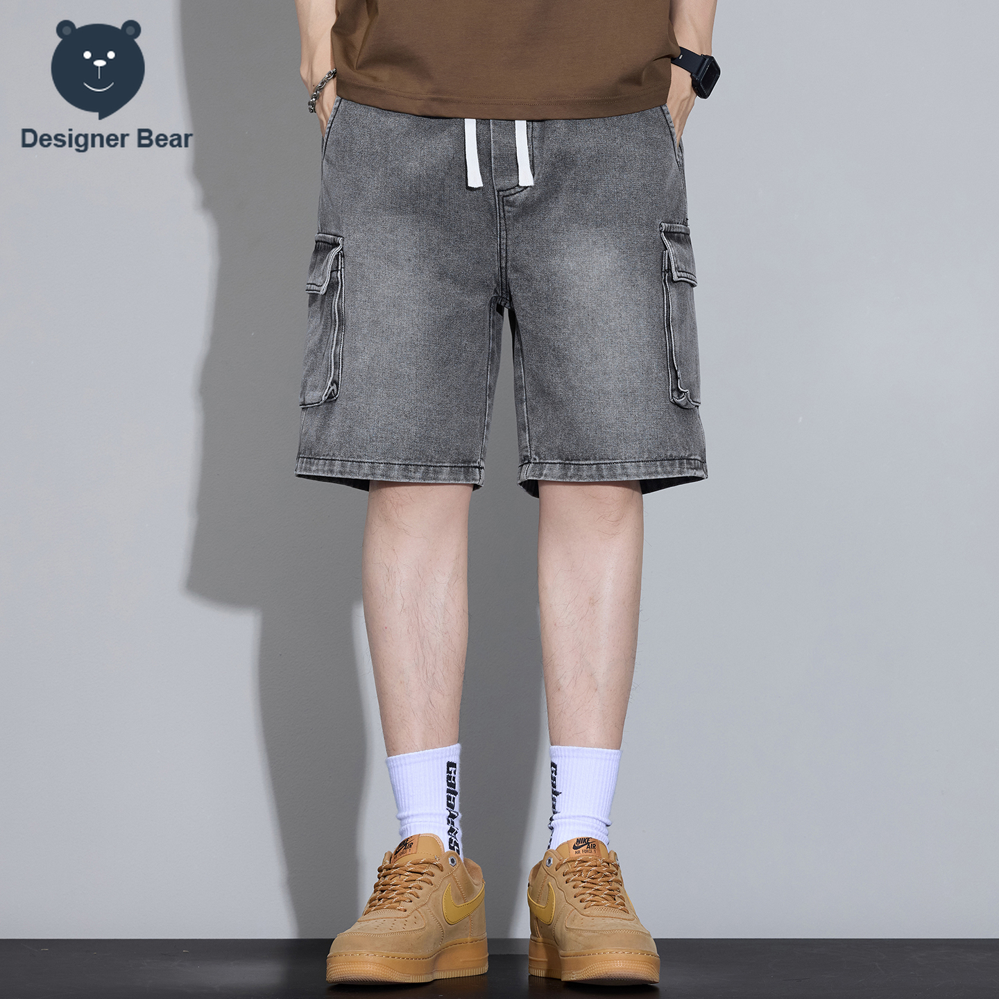 Men's Multi-Pocket Cargo Denim - Mens Fashion Cargo Pants บทวิจารณ์และราคา