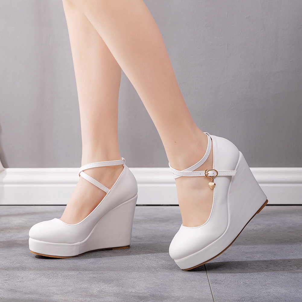 Women's Platform Wedges High H - Mens Fashion Dress Shoes บทวิจารณ์และราคา