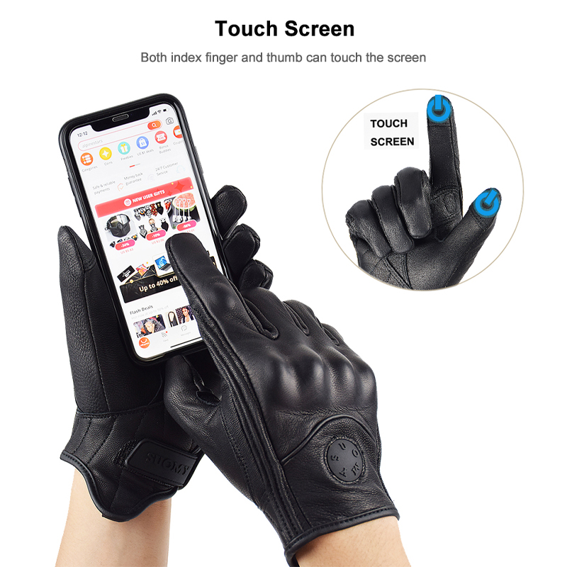 Suomy Vinatge Goatskin Motorcy - Men'S Fashion Gloves บทวิจารณ์และราคา