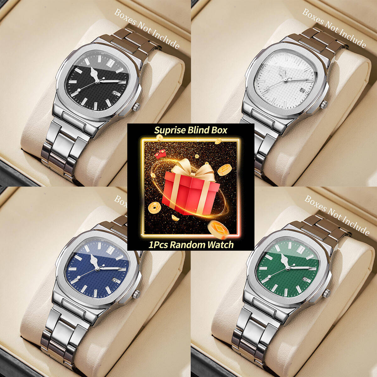 1PC Surprise Mystery Watch Bli - Men'S Fashion Box บทวิจารณ์และราคา