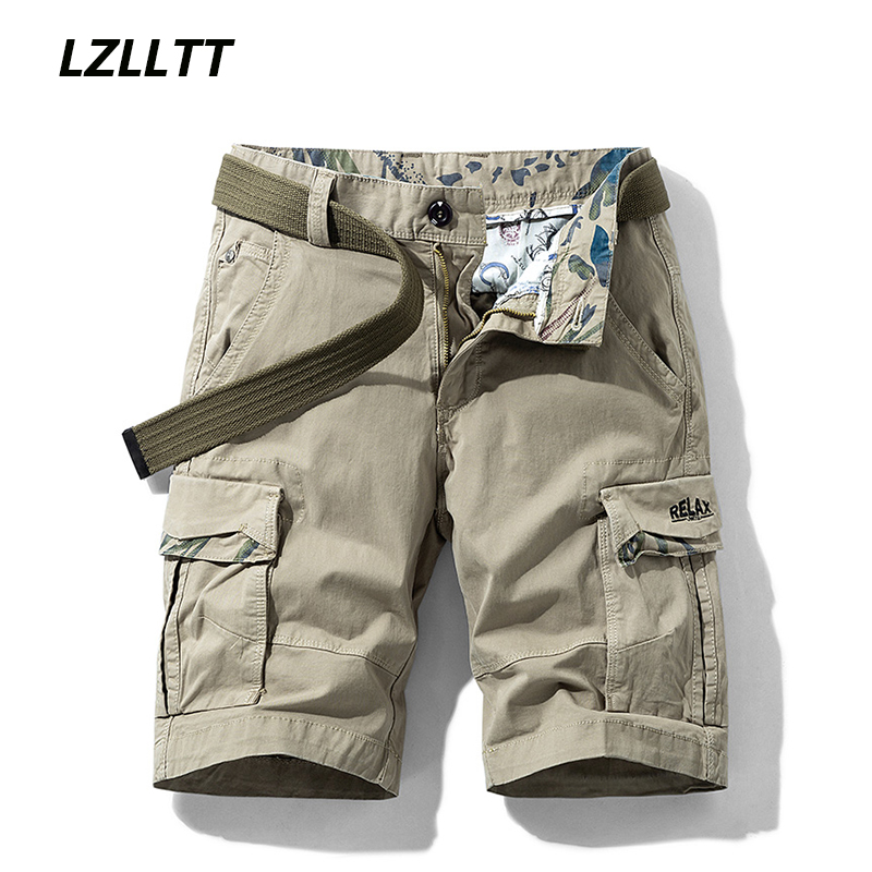 Summer Mens Multi Pockets Cott - Mens Fashion Cargo Pants บทวิจารณ์และราคา