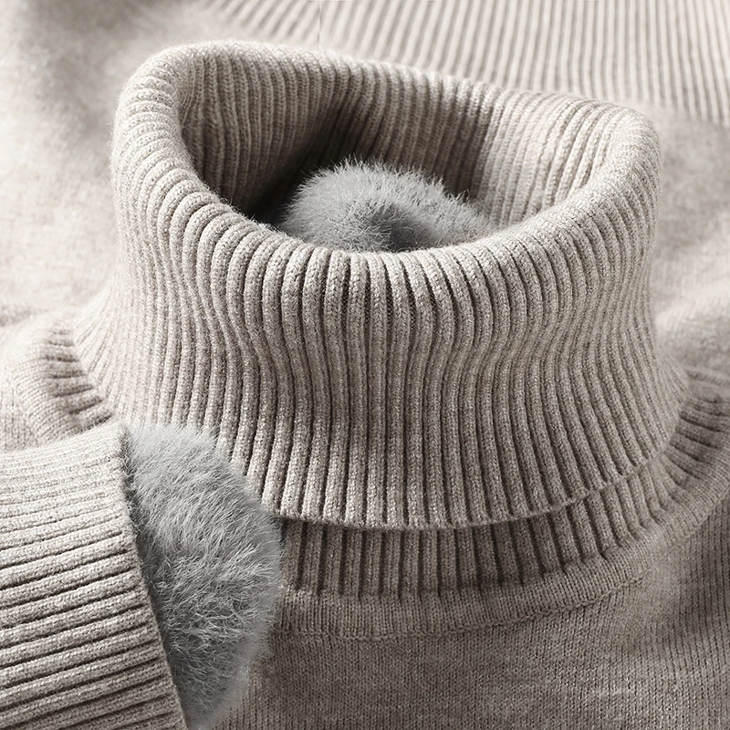 Sweatwear Mens Anti-pilling Hi - Turtleneck Sweater Men บทวิจารณ์และราคา